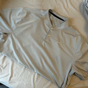 Nike Dri-FIT Victory Blade Golf Polo Shirt Grey Large